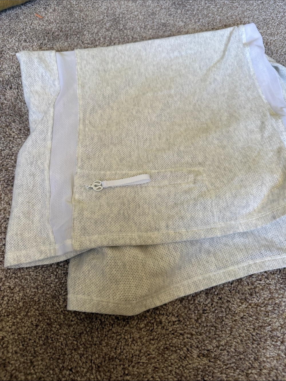 lululemon athletica Men's Heathered Light Gray Athletic Shorts